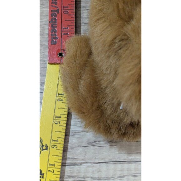 Gund Plush Dog Brown Stuffed Animal Plaid Bow Red Tongue 15”Labrador Retriever - Picture 7 of 8